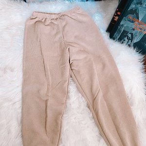 Boohoo Tan Sweatpants